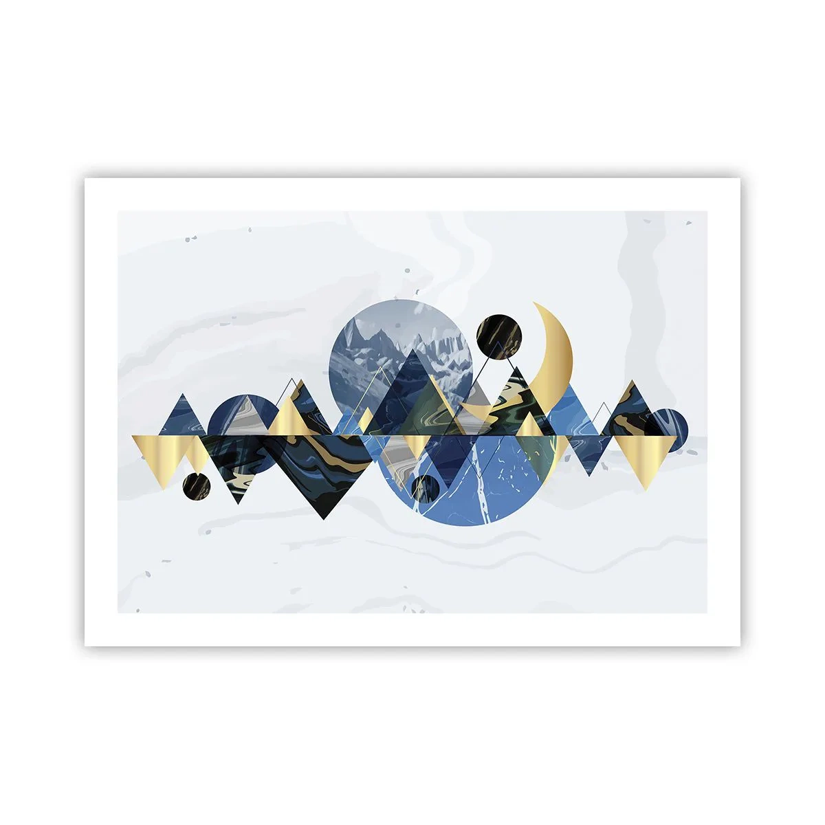Poster - Geometrische Landschaft - 70x50 cm