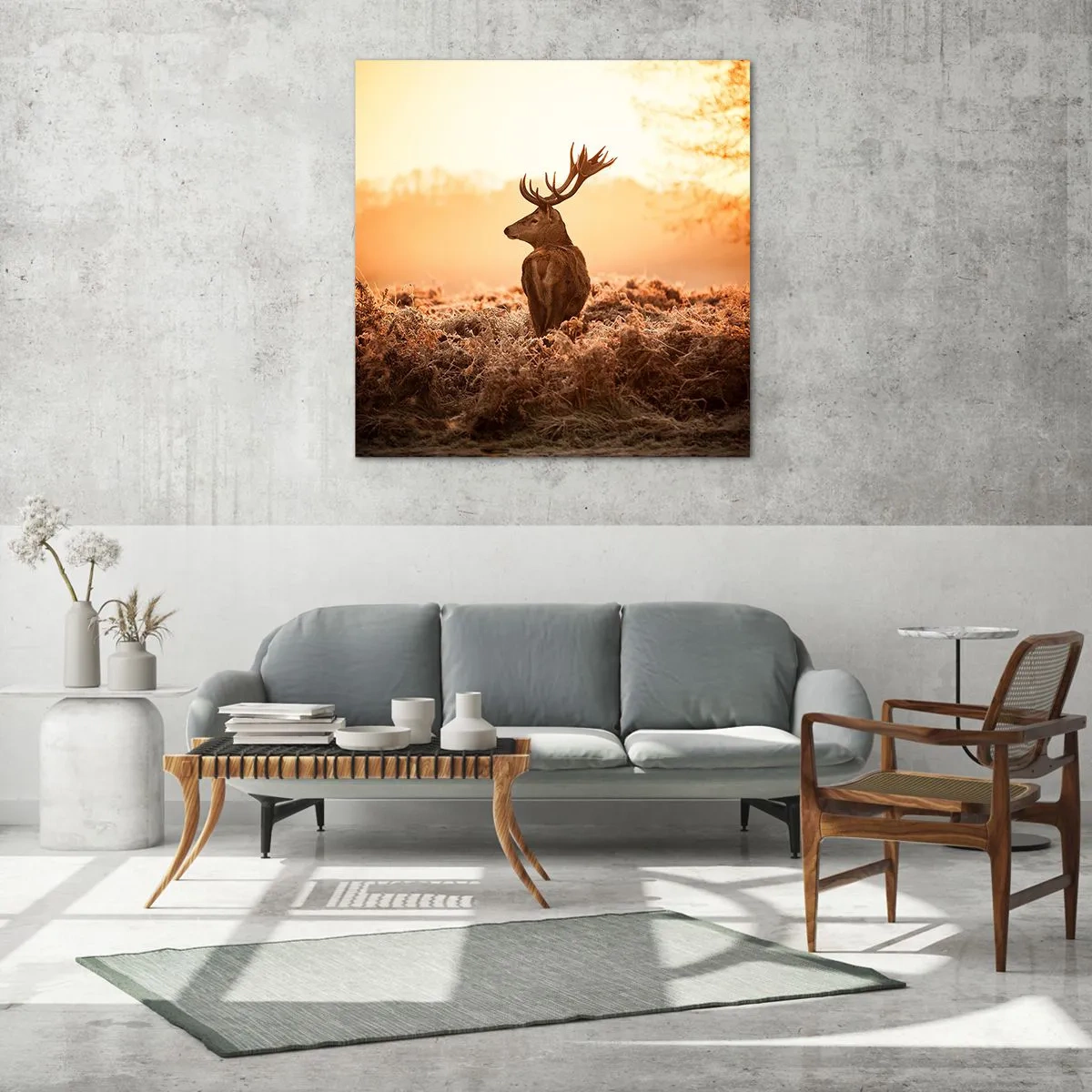 Glasbild - Bild auf glas - Herr im eigenen Land - 70x70 cm