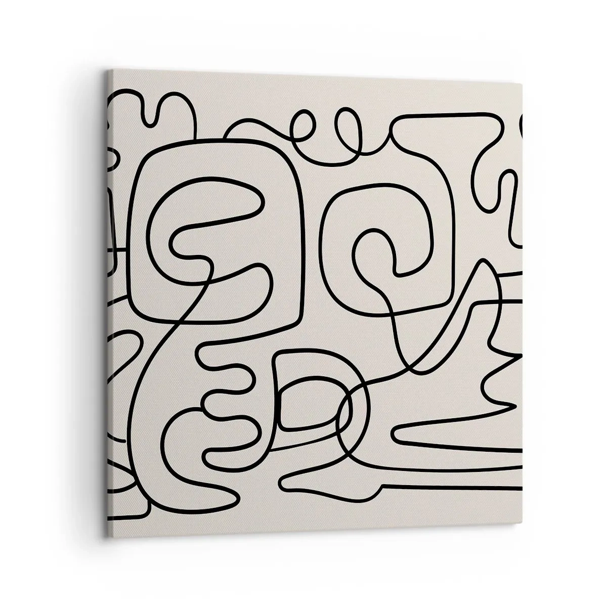 Bild auf Leinwand - Leinwandbild - Folge der Spur - 50x50 cm