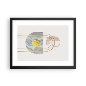 Poster in einem schwarzem Rahmen - Helligkeit und Brillanz - 40x30 cm