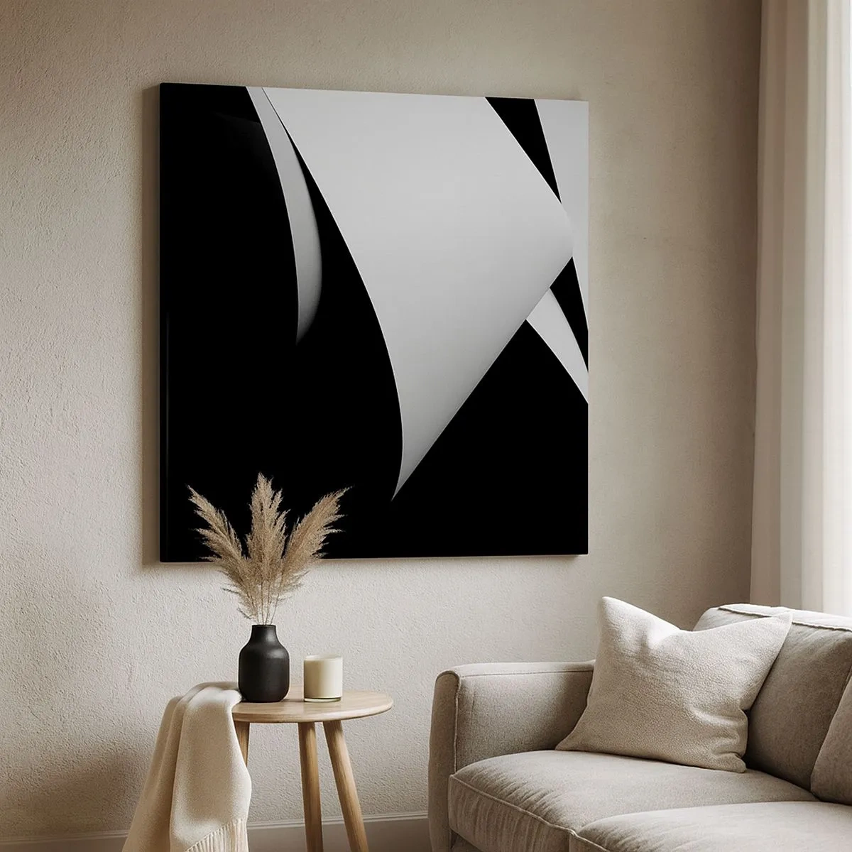 Bild auf Leinwand - Leinwandbild - Lichtflächen aus der Schattentiefe - 30x30 cm