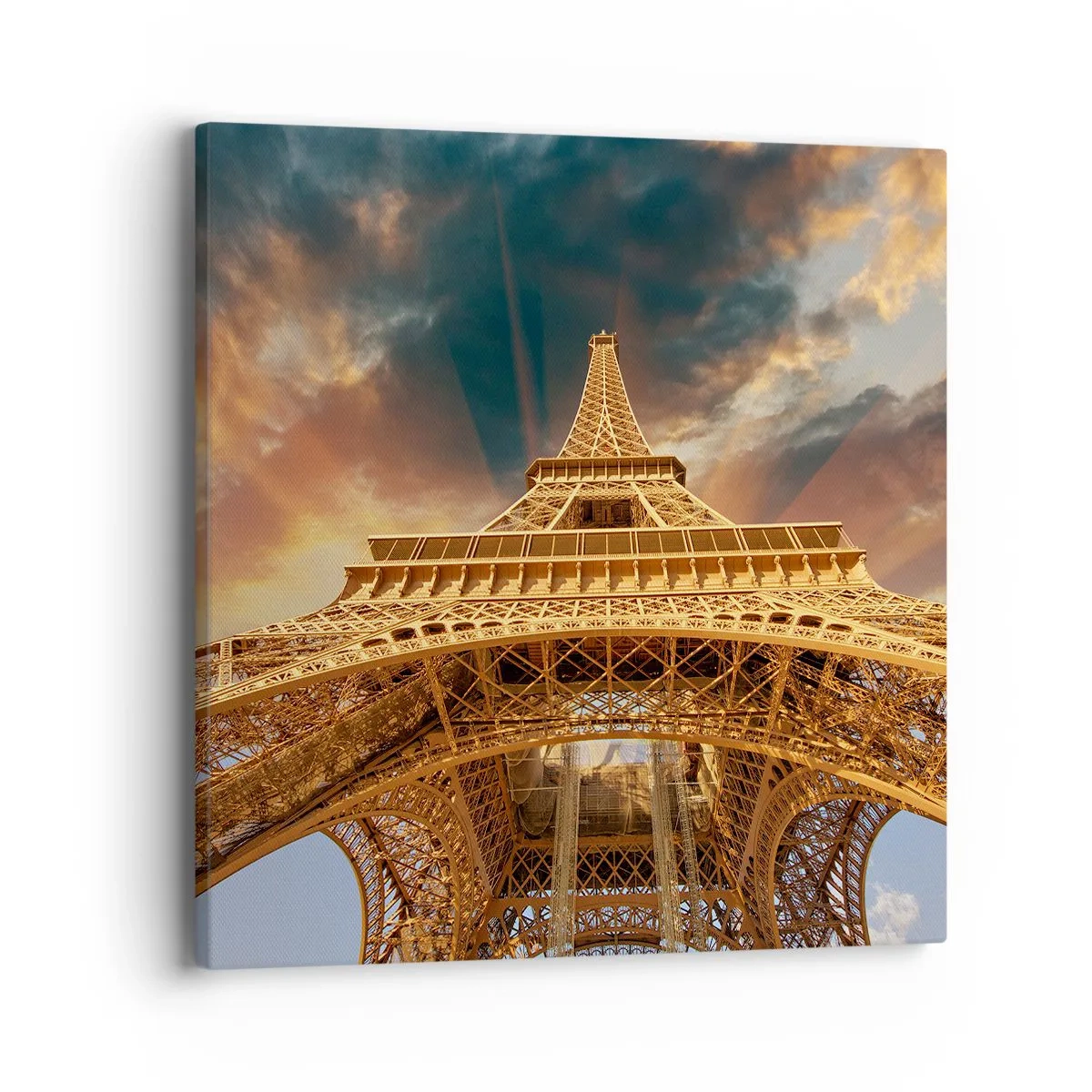 Bild auf Leinwand - Leinwandbild - Wie die Menschheit den Himmel erreichte - 40x40 cm