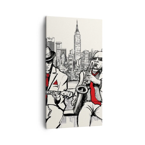 Bild auf Leinwand - Leinwandbild - New Yorker Improvisation - 45x80 cm