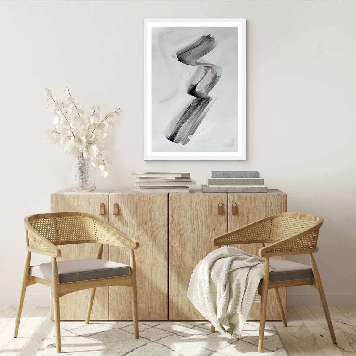 Poster in einem weißen Rahmen - Lässig zum Spaß - 30x40 cm