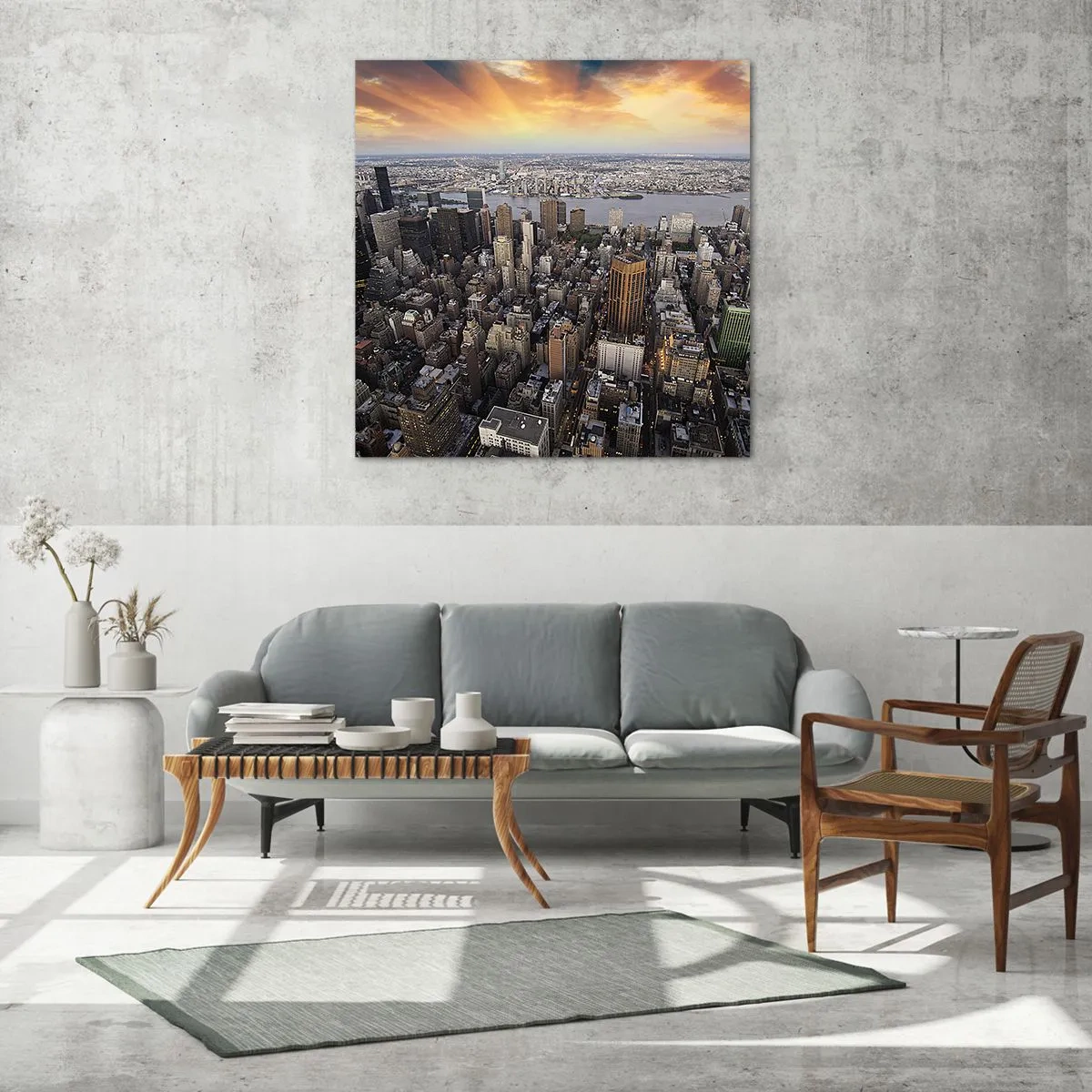 Glasbild - Bild auf glas - Das schlagende Herz unserer Zeit - 70x70 cm