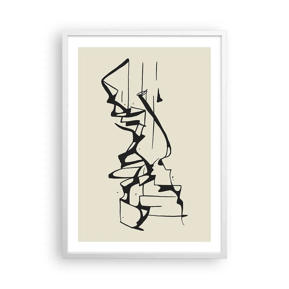 Poster in einem weißen Rahmen - Vielleicht eine Landschaft - 50x70 cm