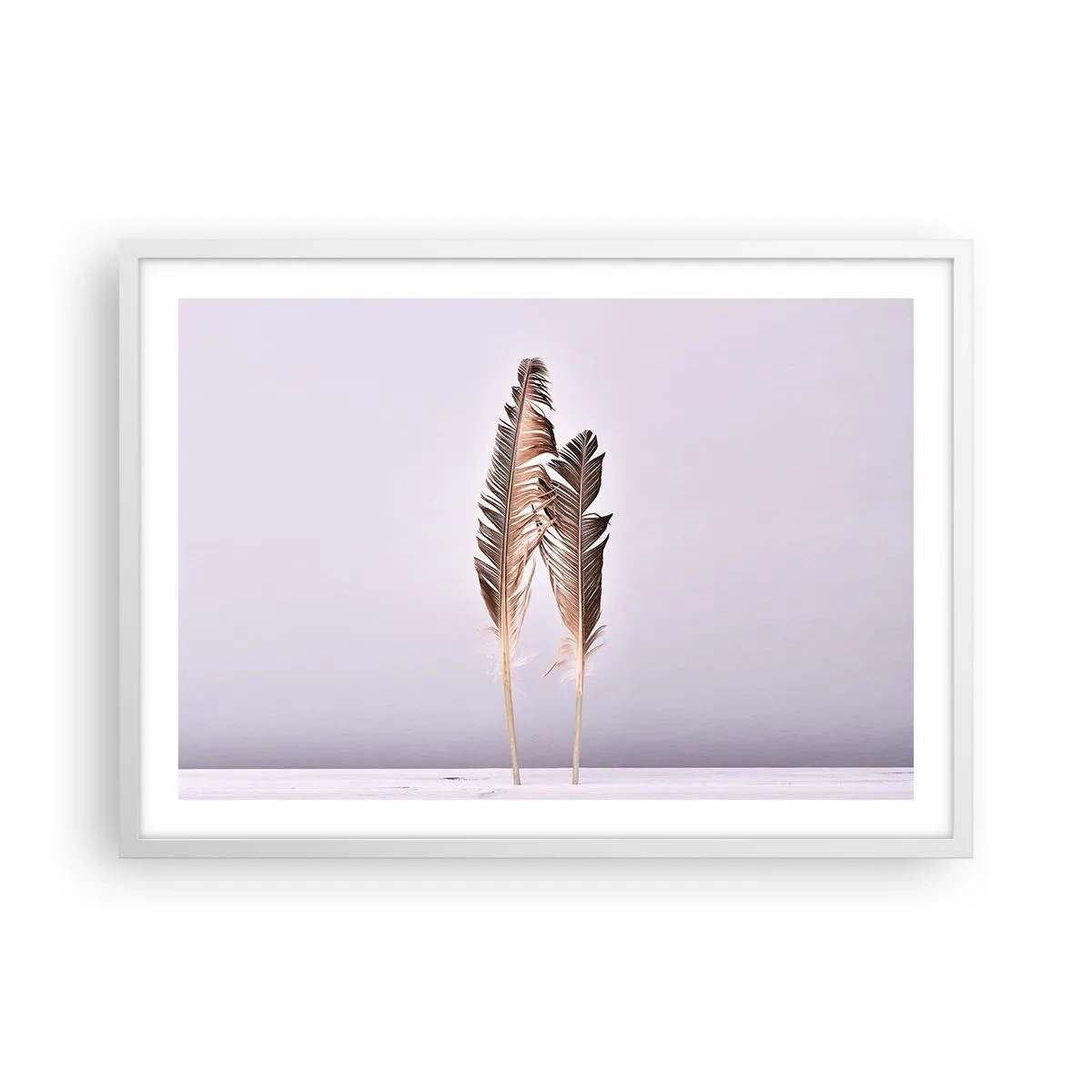 Poster in einem weißen Rahmen - Gegen das Nichts - 70x50 cm