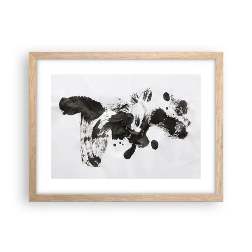 Poster in einem Rahmen aus heller Eiche - Obwohl das Wahnsinn ist, steckt darin eine Methode? - 40x30 cm