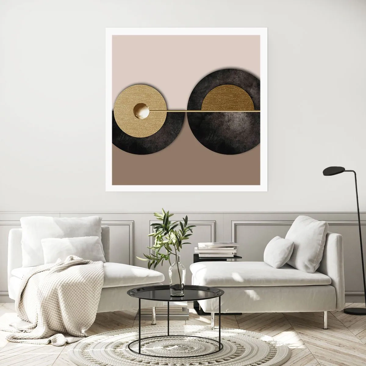 Poster - Variationen rund um den Kreis - 30x30 cm