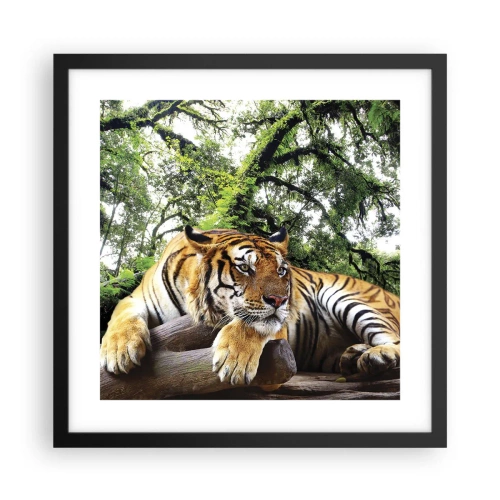 Poster in einem schwarzem Rahmen - Hochachtungsvoll - 40x40 cm