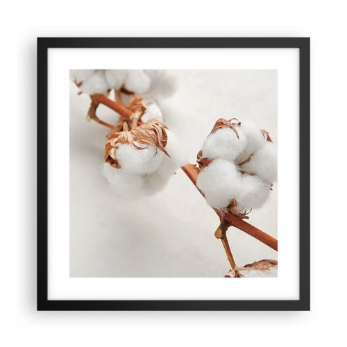 Poster in einem schwarzem Rahmen - Nur umarmen - 40x40 cm