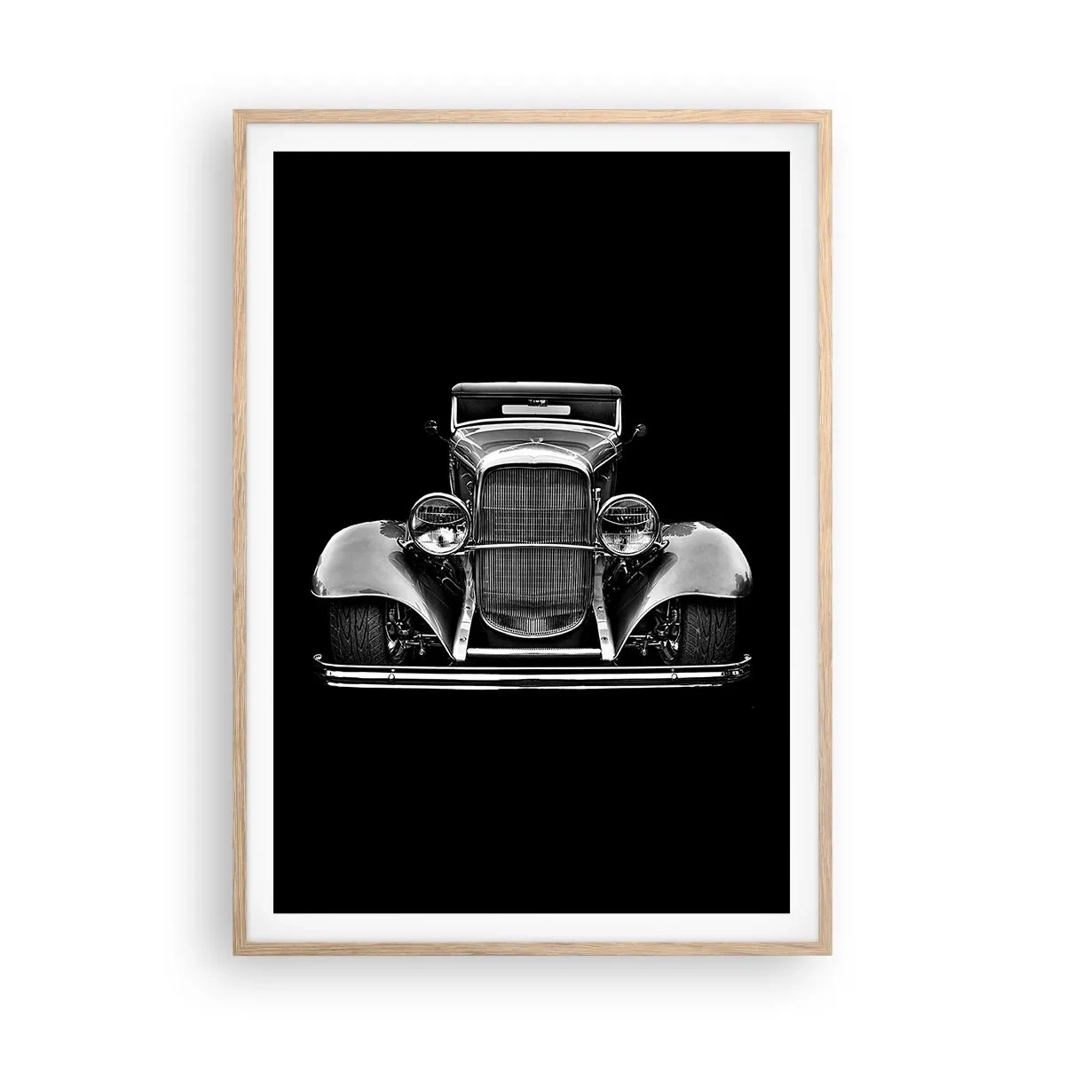 Poster in einem Rahmen aus heller Eiche - Wahrer Gentleman - 70x100 cm