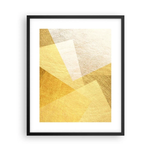 Poster in einem schwarzem Rahmen - Geometriewetter - 40x50 cm