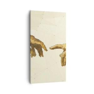 Bild auf Leinwand - Leinwandbild - Göttliche Geometrie - 55x100 cm