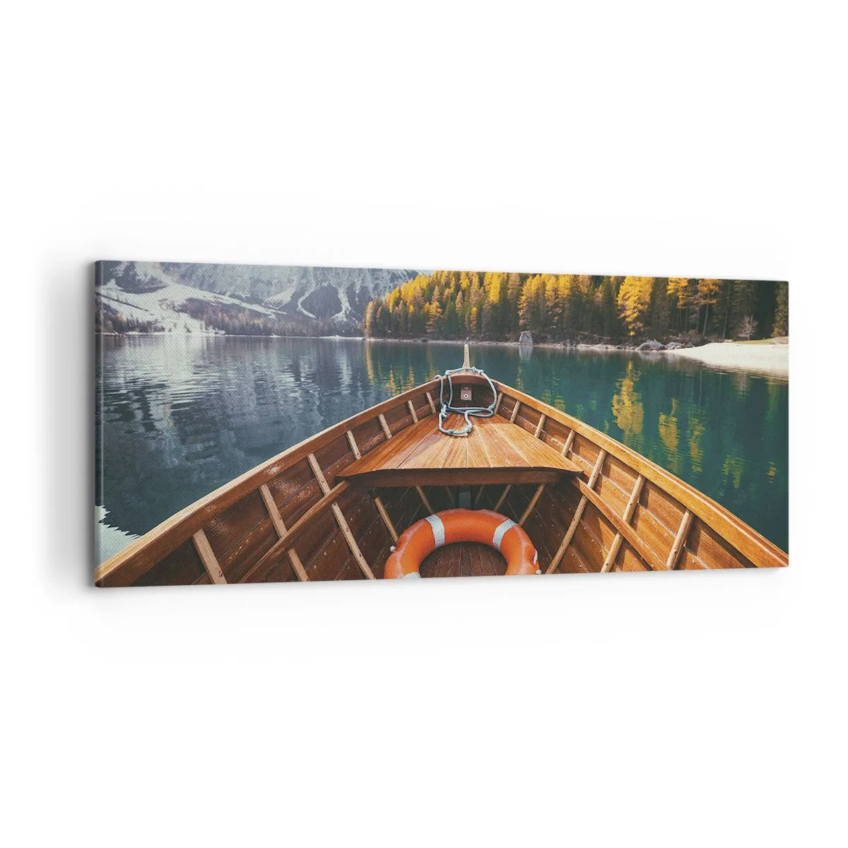 Bild auf Leinwand - Leinwandbild - Bergreise - 100x40 cm