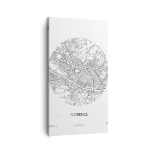 Bild auf Leinwand - Leinwandbild - Anatomie von Florenz - 45x80 cm