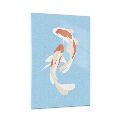 Glasbild - Bild auf glas - Spontanes Synchronschwimmen - 70x100 cm
