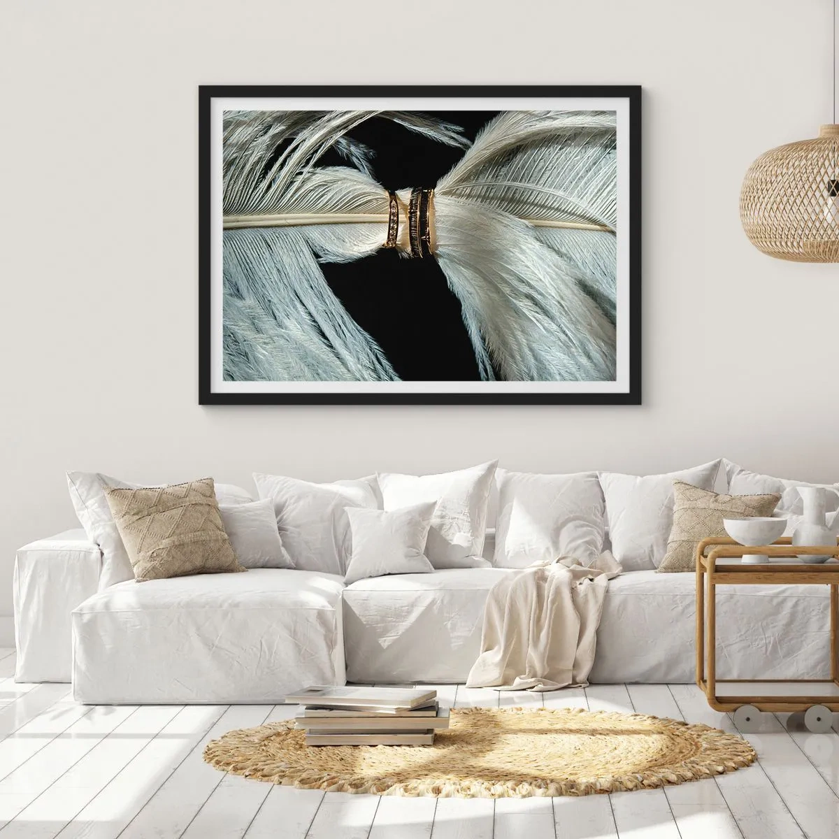 Poster in einem schwarzem Rahmen - ... und ich werde dich nicht verlassen ... - 91x61 cm