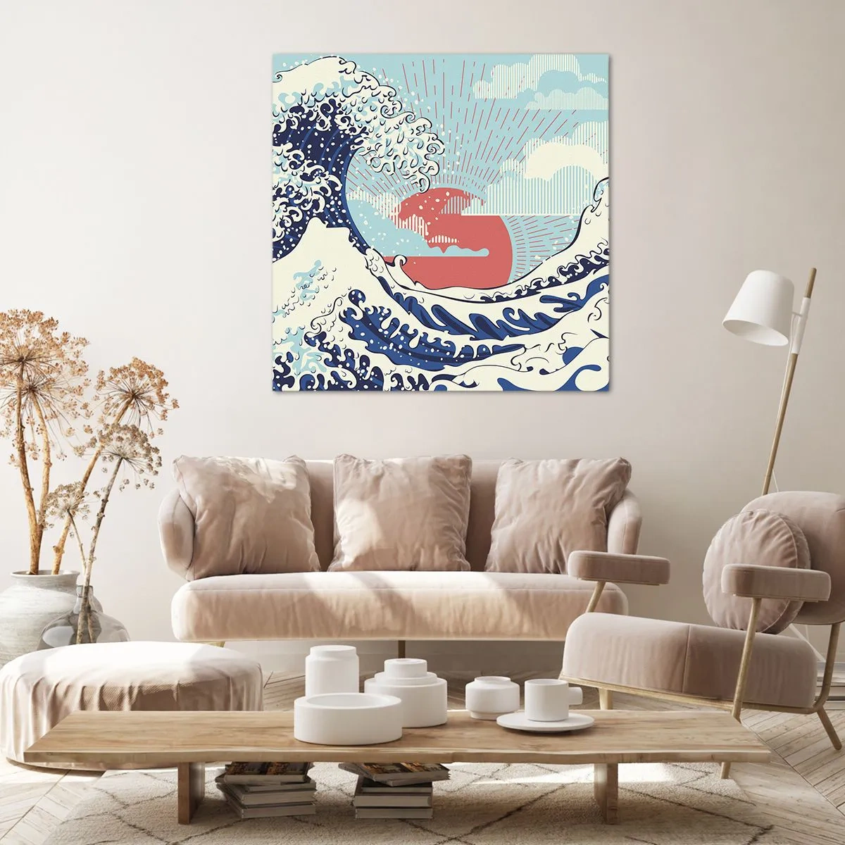 Bild auf Leinwand - Leinwandbild - Von japanischer Inspiration - 40x40 cm