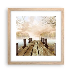 Poster in einem Rahmen aus heller Eiche - Die milde Traurigkeit des Herbstes - 30x30 cm
