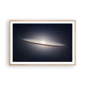 Poster in einem Rahmen aus heller Eiche - Vor langer Zeit in einer weit entfernten Galaxie ... - 91x61 cm