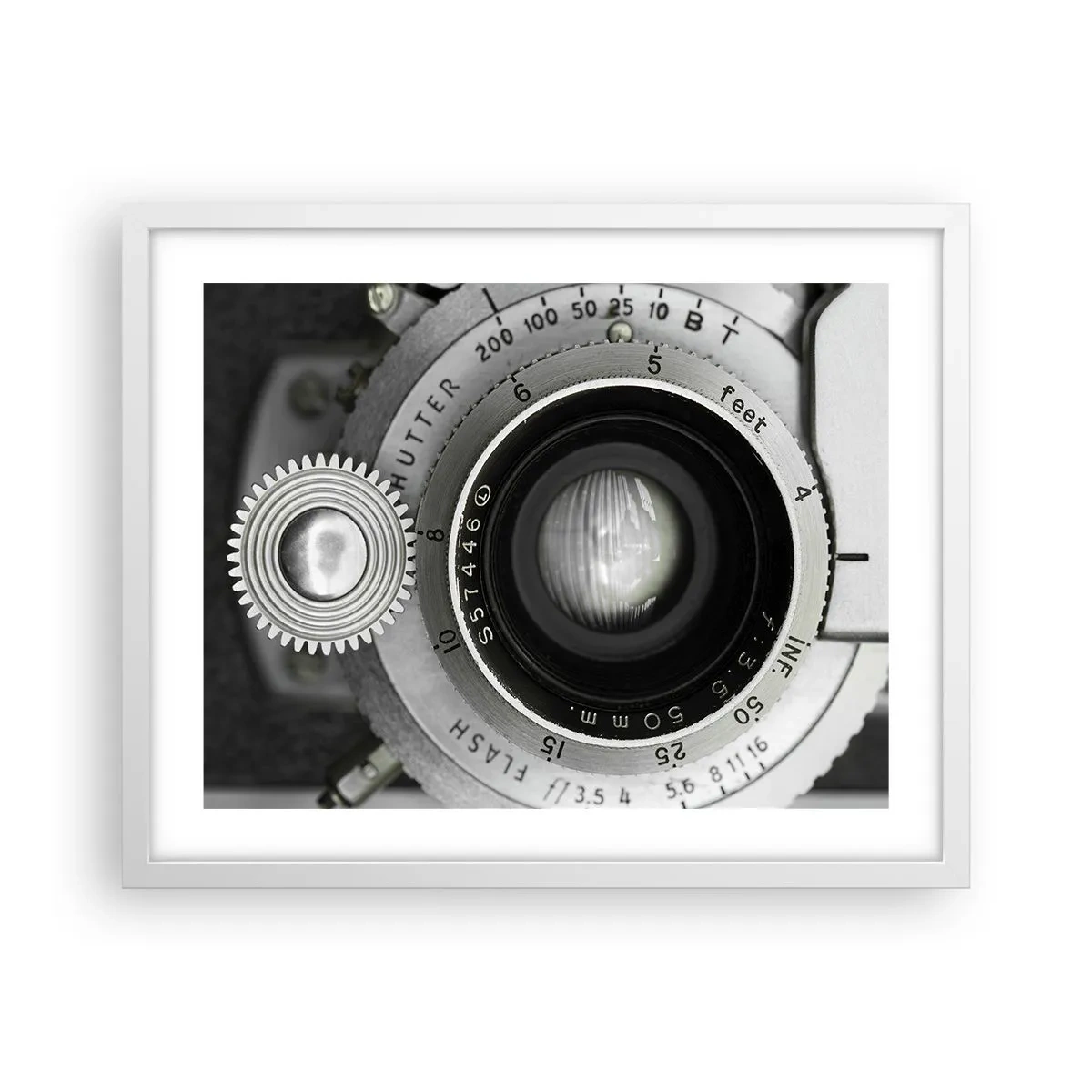 Poster in einem weißen Rahmen - Eine Story über Hollywood - 50x40 cm