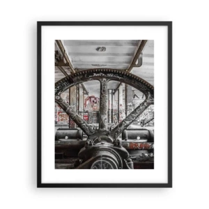 Poster in einem schwarzem Rahmen - Das geheime Leben der Fabrik - 40x50 cm