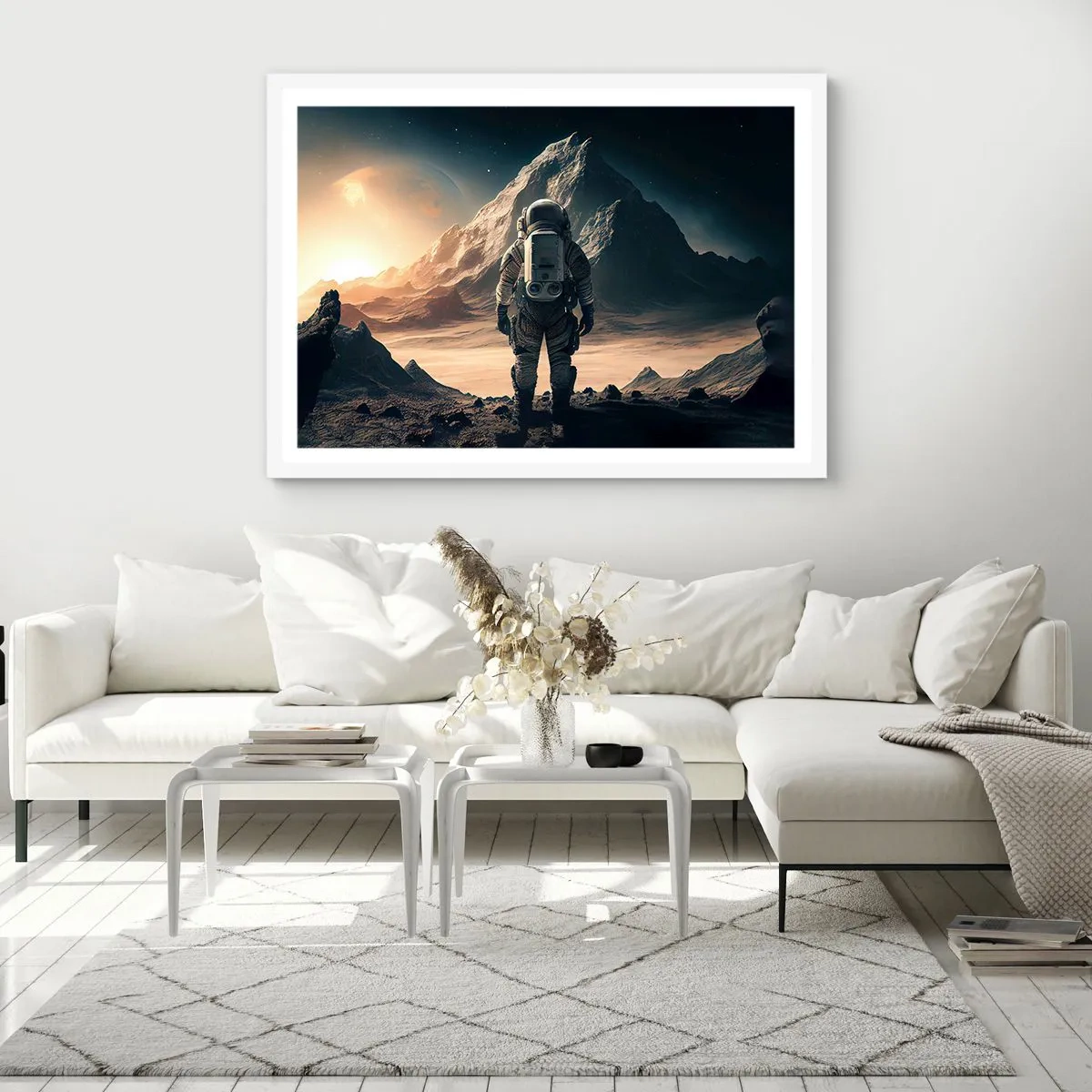 Poster in einem weißen Rahmen - Neue Herausforderung - 40x30 cm