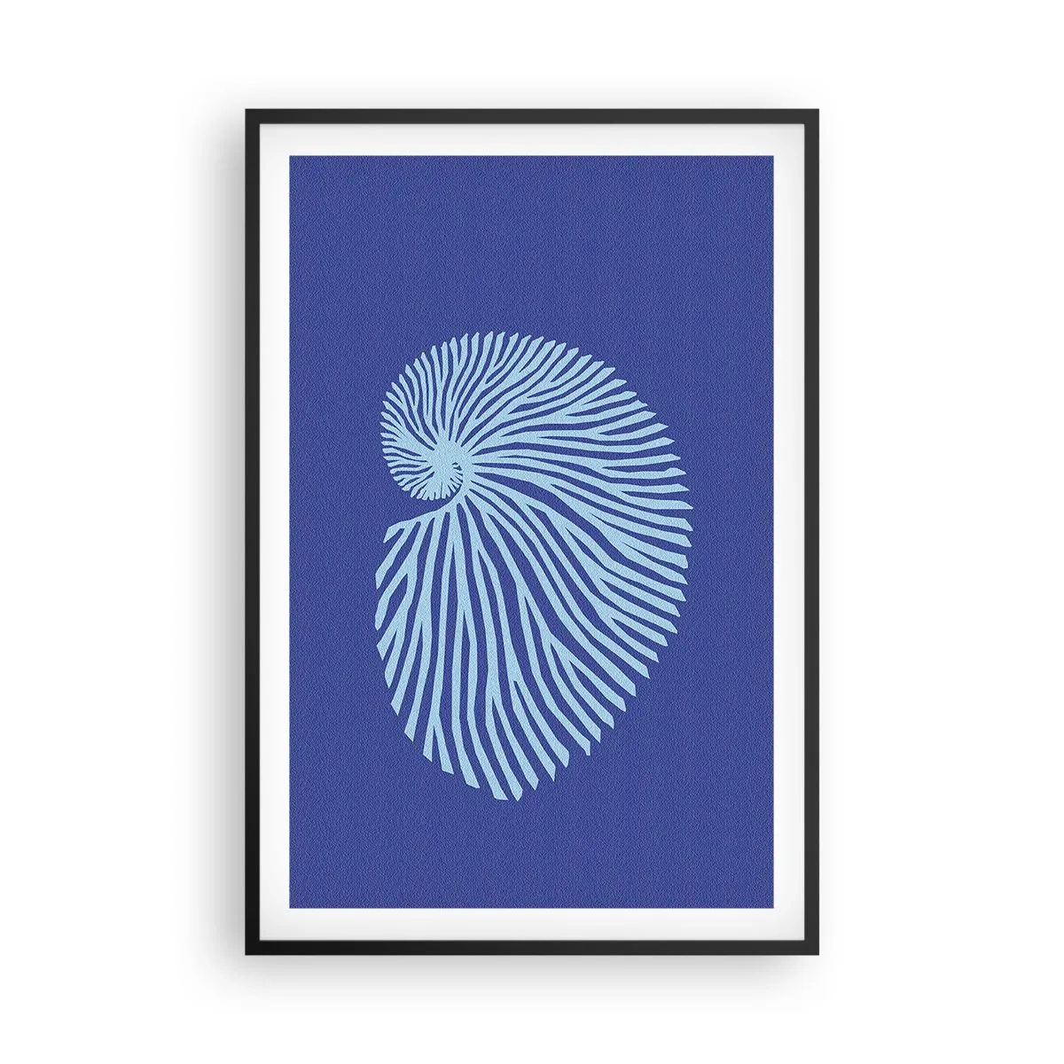 Poster in einem schwarzem Rahmen - Geburt der Muschel - 61x91 cm