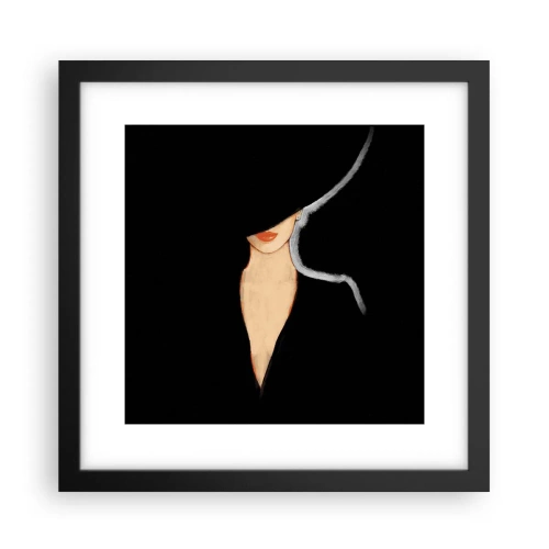 Poster in einem schwarzem Rahmen - Eleganz und Stil - 30x30 cm