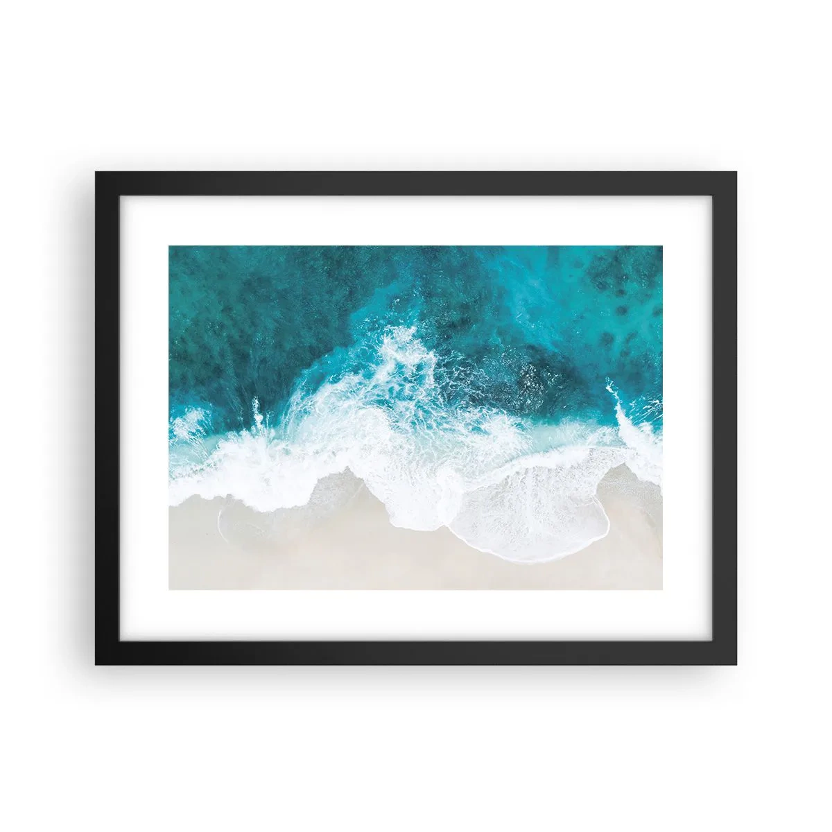 Poster in einem schwarzem Rahmen - Natürliche Liebkosung - 40x30 cm