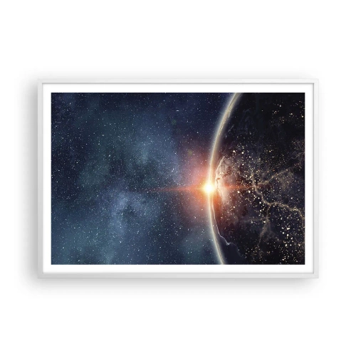 Poster in einem weißen Rahmen - In einer neuen Perspektive - 100x70 cm