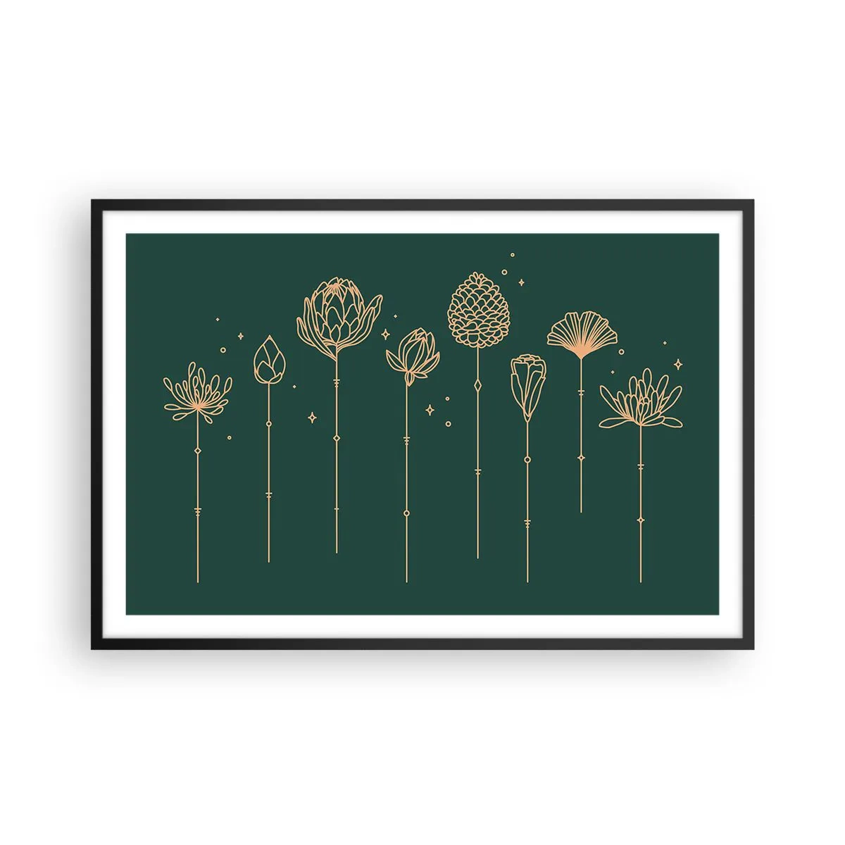 Poster in einem schwarzem Rahmen - Familie ZIÓŁkowski - 91x61 cm