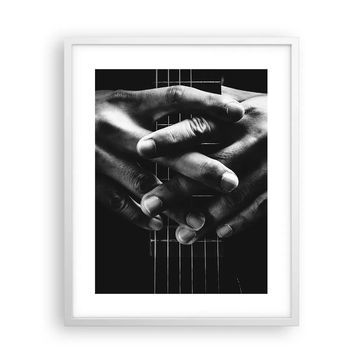 Poster in einem weißen Rahmen - Gebet des Künstlers - 40x50 cm