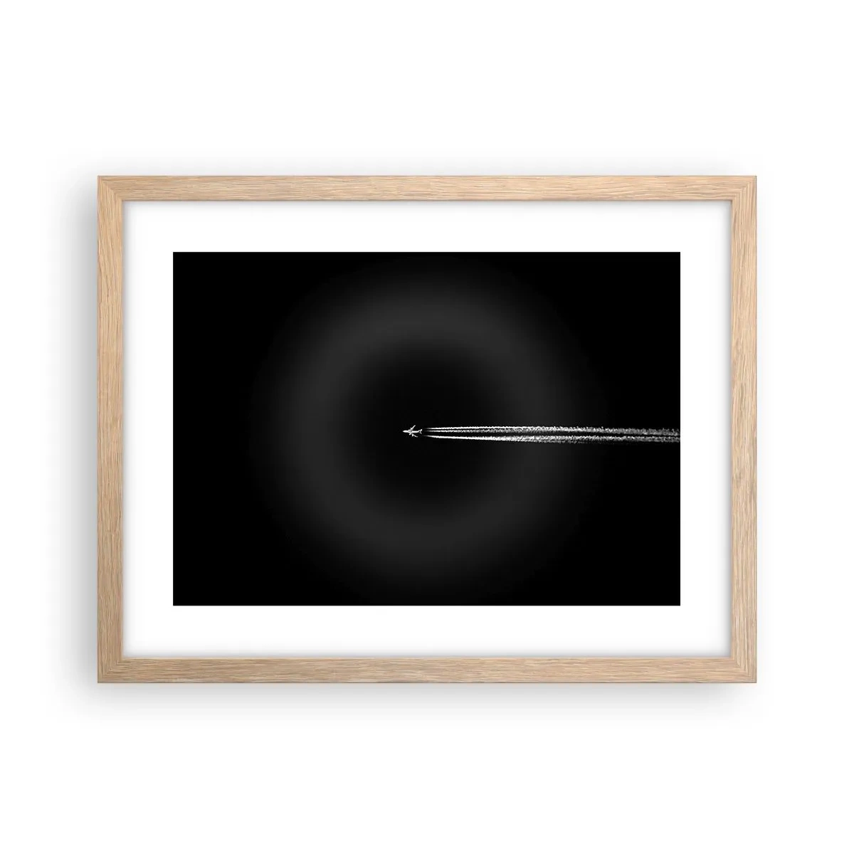Poster in einem Rahmen aus heller Eiche - In eine andere Dimension - 40x30 cm