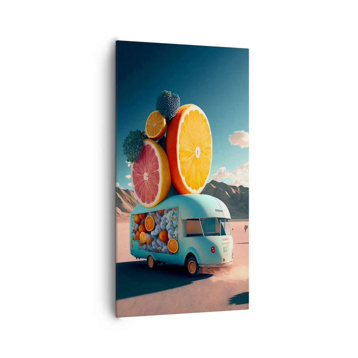 Bild auf Leinwand - Leinwandbild - Geschmack von Urlaub - 65x120 cm
