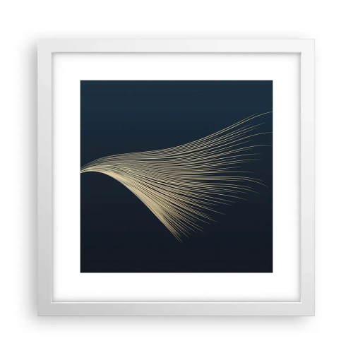 Poster in einem weißen Rahmen - Wie das Haar eines Engels - 30x30 cm