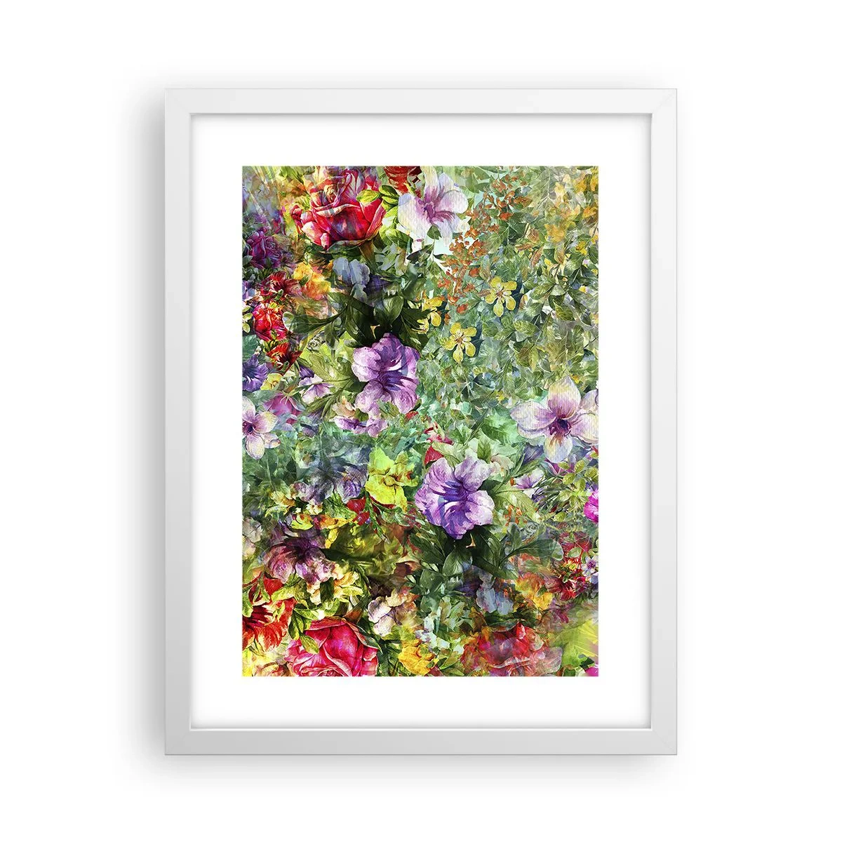 Poster in einem weißen Rahmen - In Blumen für das Verderben - 30x40 cm