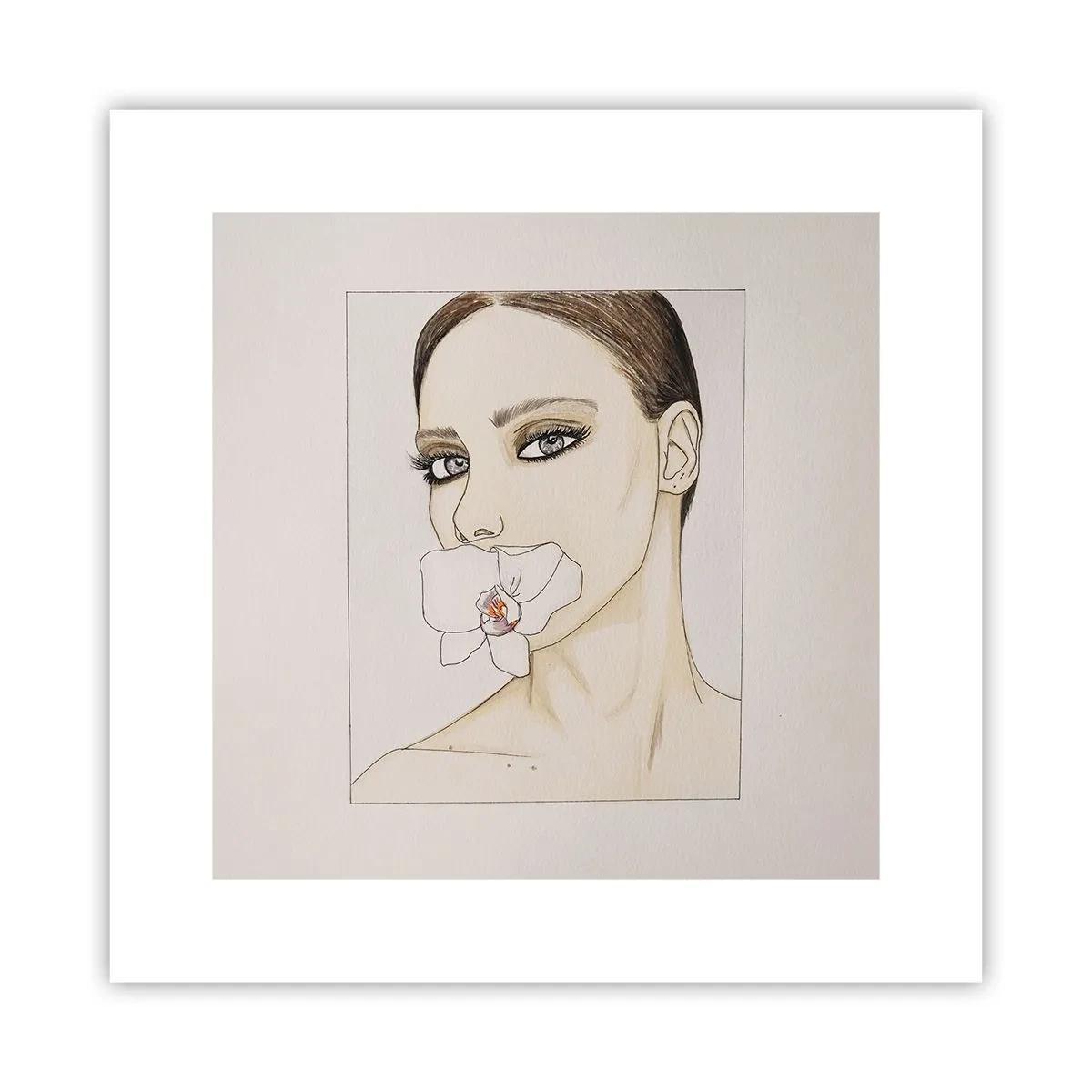 Poster - Ein Symbol für Eleganz und Schönheit - 30x30 cm