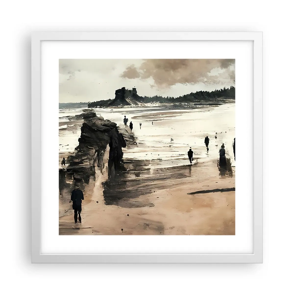 Poster in einem weißen Rahmen - Einberufen - 40x40 cm