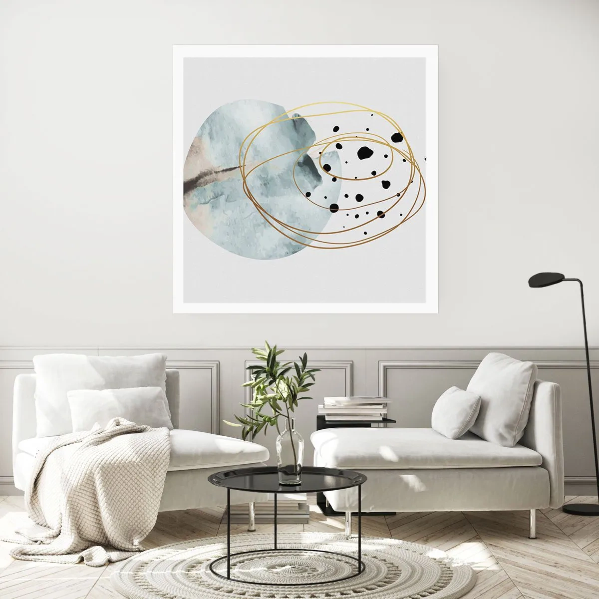 Poster - Vom Weltraum umarmt - 60x60 cm