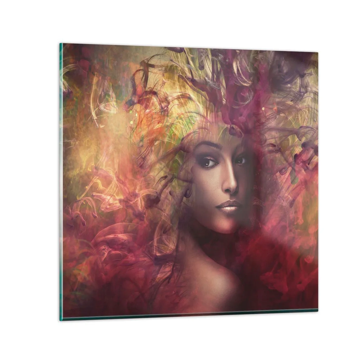 Glasbild - Bild auf glas - Ich bin hier! - 50x50 cm