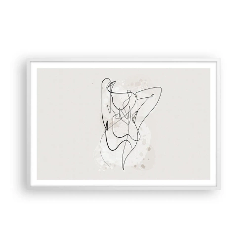 Poster in einem weißen Rahmen - Die Kunst der Verführung - 91x61 cm