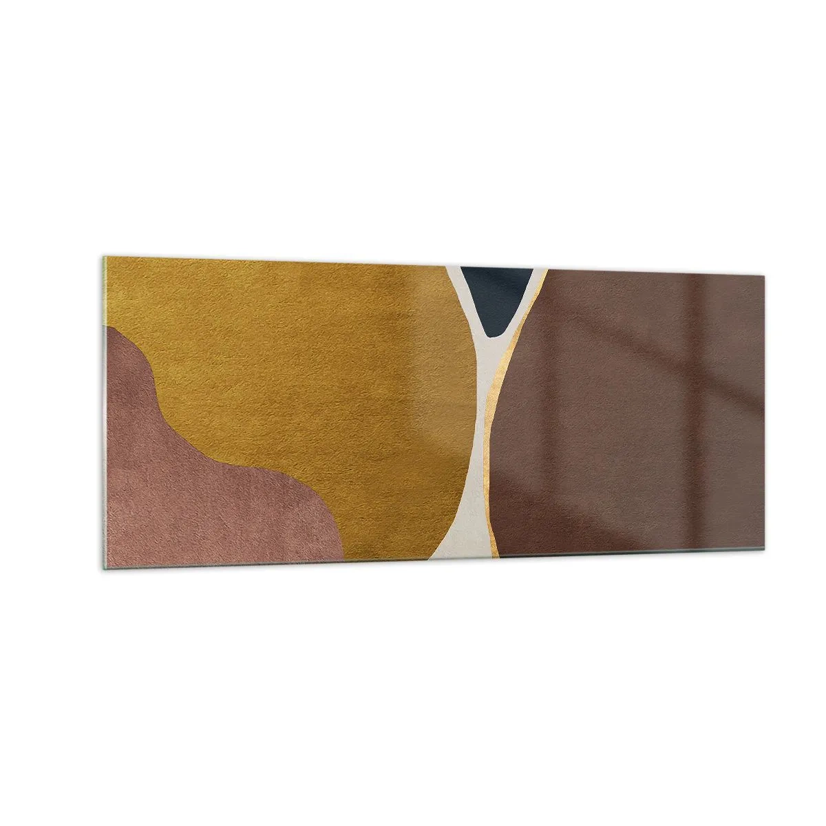 Glasbild - Bild auf glas - Abstraktion – ein Ort im Raum - 100x40 cm