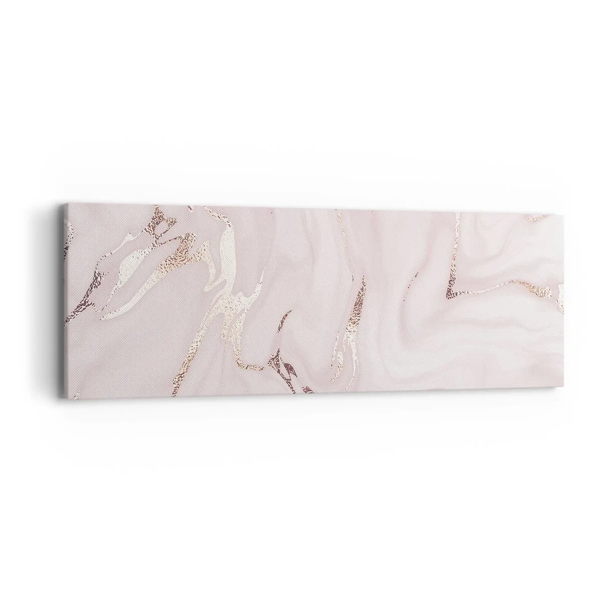 Bild auf Leinwand - Leinwandbild - In einem rosa Schal - 90x30 cm