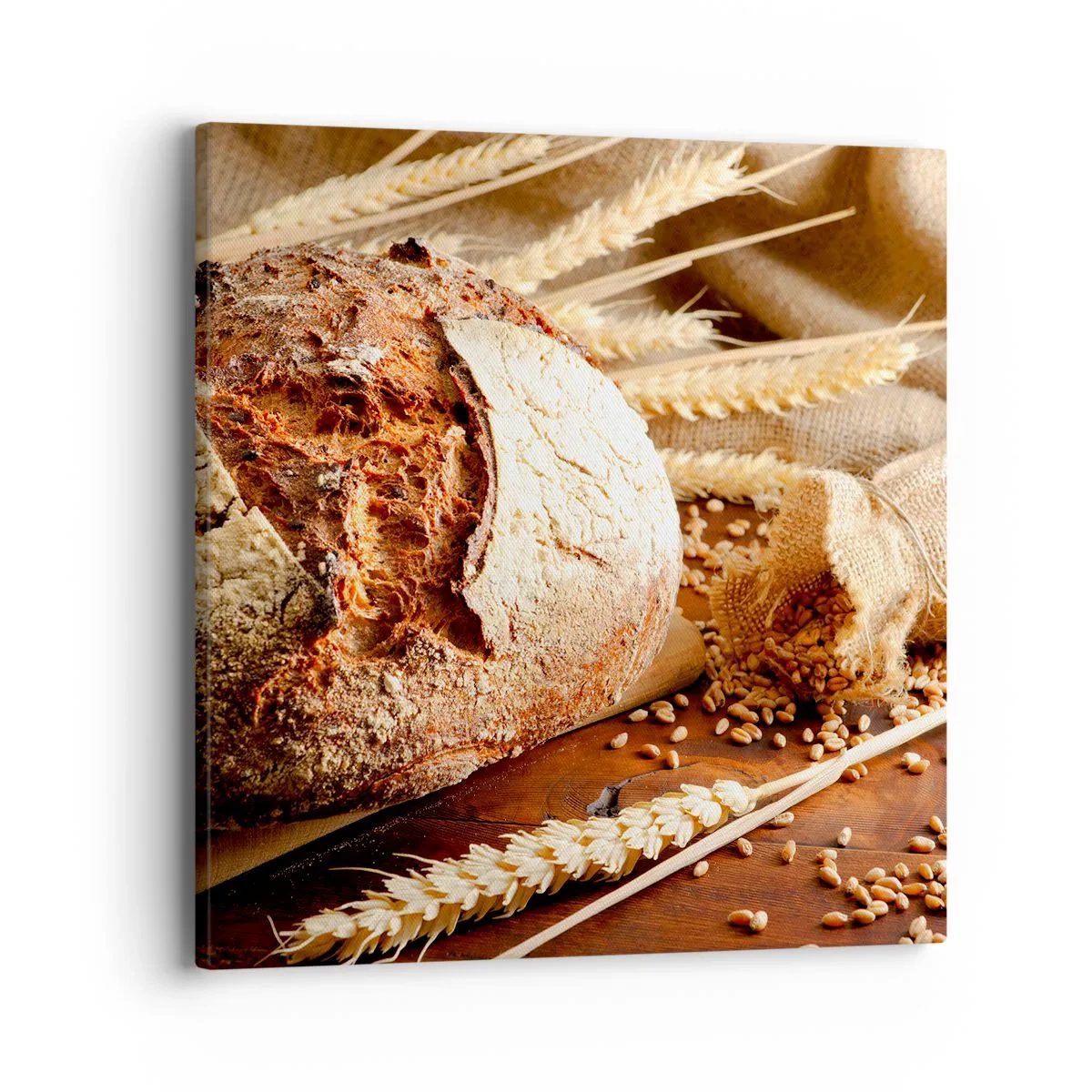 Bild auf Leinwand - Leinwandbild - Appetitanregend, duftend, knackig - 40x40 cm