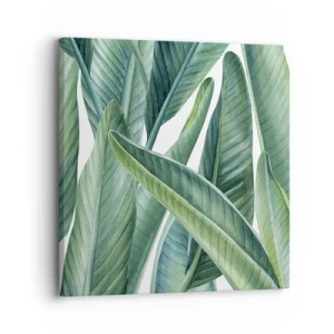 Bild auf Leinwand - Leinwandbild - An und für sich Grün - 30x30 cm