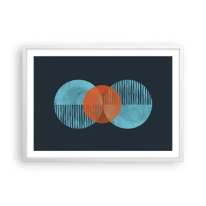 Poster in einem weißen Rahmen - Symmetrische Komposition - 70x50 cm