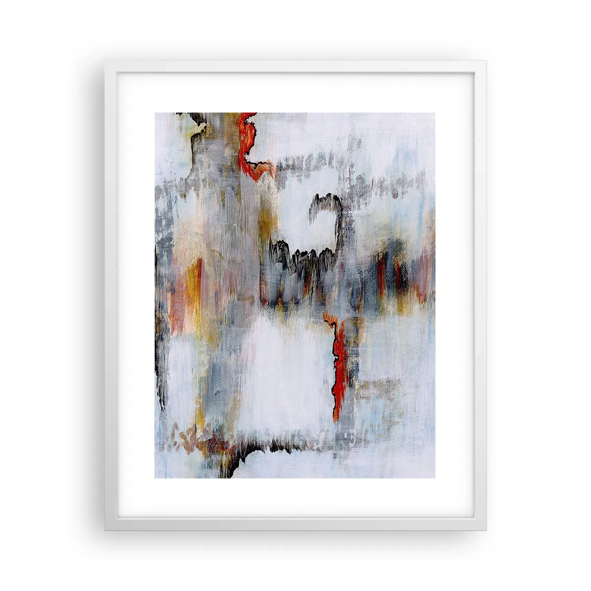 Poster in einem weißen Rahmen - Ein Stock auf dem Wasser - 40x50 cm