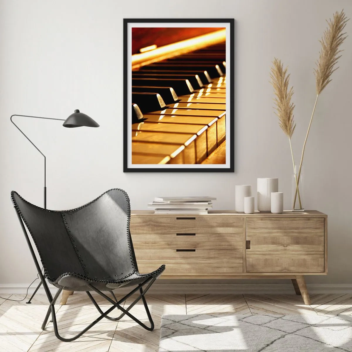 Poster in einem schwarzem Rahmen - Endlose Möglichkeiten - 70x100 cm